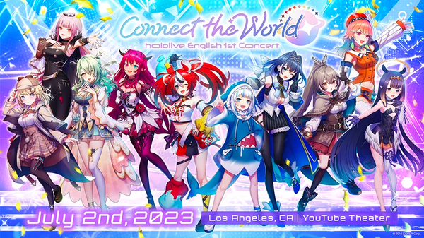 hololive English初の全体ライブ『hololive English 1st Concert -Connect the World-』開催！新情報発表！