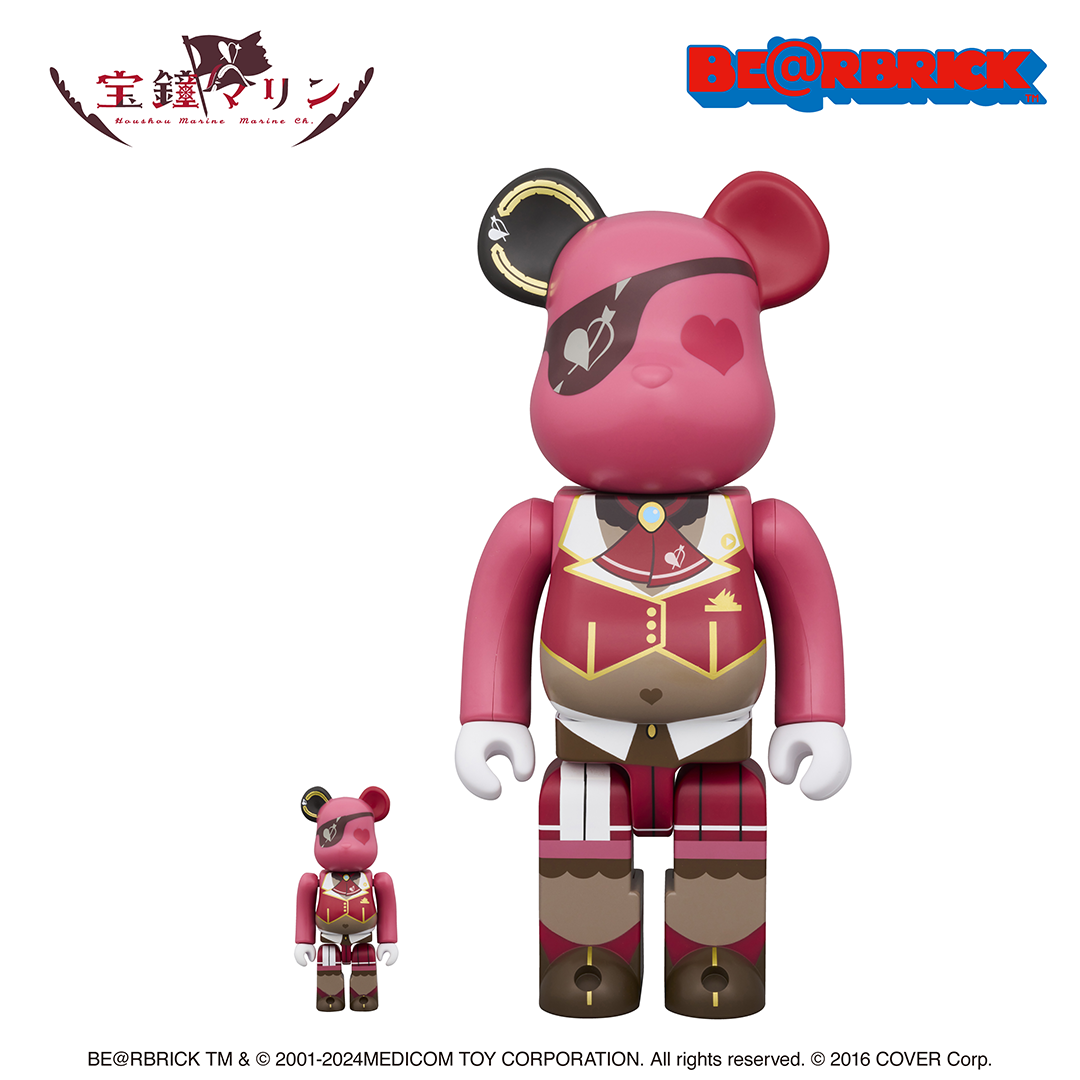 新品 ベアブリック 宝鐘マリン 100% & 400% コラボ グッズ hololive × BE@RBRICK 宝鐘マリン 100%&400% – hololive