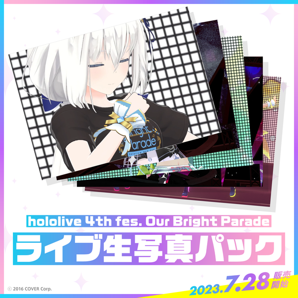 hololive 4th fes. Our Bright Parade Concert Photo Packs – hololive 
