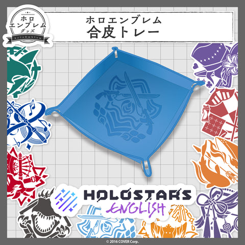 HOLOSTARS English holoEmblem Synthetic Leather Tray