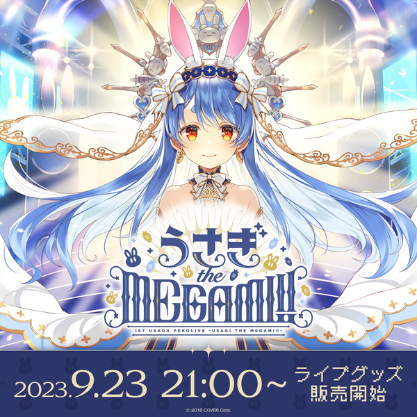 1st兎田ぺこらいぶ「うさぎ the MEGAMI!!」ライブグッズ 1st兎田ぺこらいぶ「うさぎ the MEGAMI!!」ライブグッズ