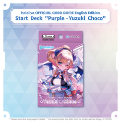 hololive OFFICIAL CARD GAME English Edition Start Deck "Purple - Yuzuki Choco"