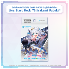 hololive OFFICIAL CARD GAME English Edition Live Start Deck Shirakami Fubuki