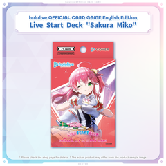 hololive OFFICIAL CARD GAME English Edition Live Start Deck Sakura Miko