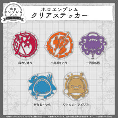 ホロライブEnglish ホロエンブレム クリアステッカー