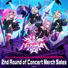 【Secondary order】Secret Society holoX Live 2026 “First MISSION” Concert Merch