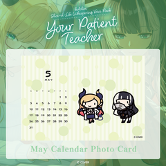 hololive Slice-of-Life Whispering Voice Pack "Your Patient Teacher" May Calendar Photo Card