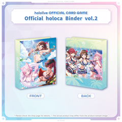 hololive OFFICIAL CARD GAME Official holoca Binder vol.2