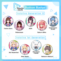 Regular Outfit hololive Button Badge