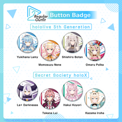 Regular Outfit hololive Button Badge