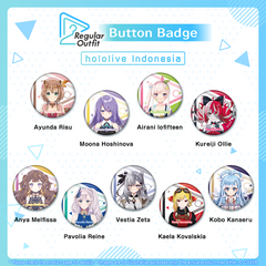 Regular Outfit hololive Indonesia Button Badge