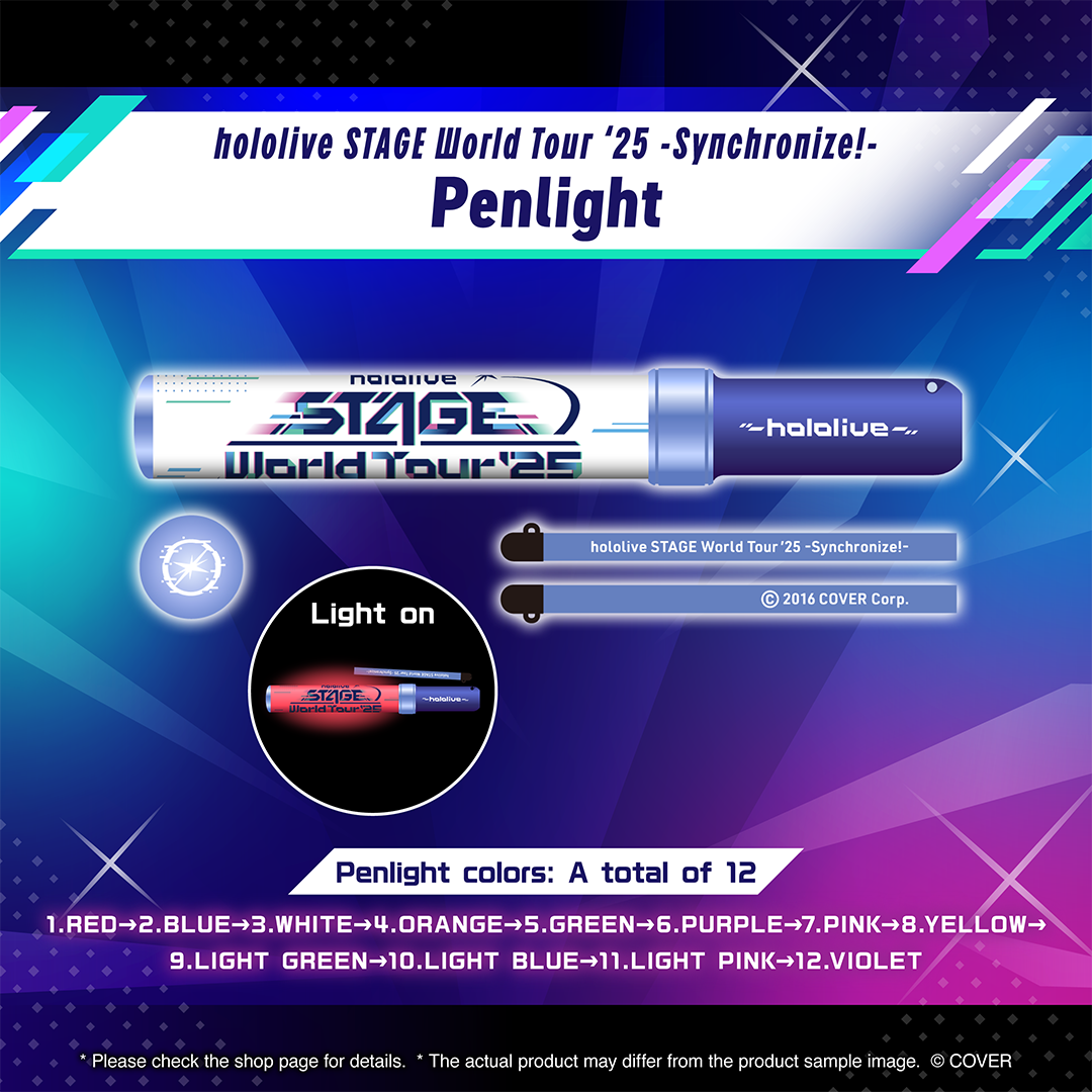 hololive STAGE World Tour '25 -Synchronize!- Concert Merchandise