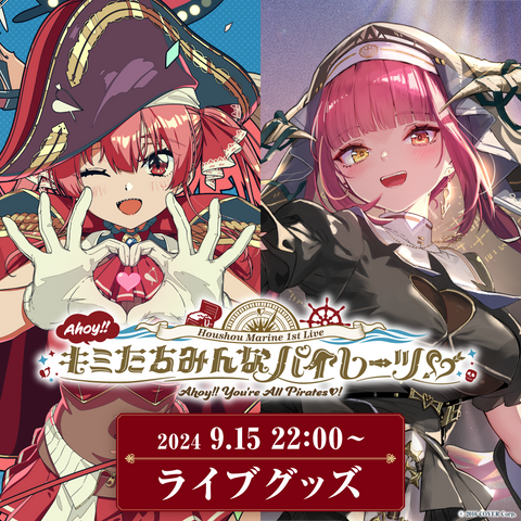 ホロライブ　宝鐘マリンまとめ売り 宝鐘マリン1stライブ「Ahoy!! キミたちみんなパイレーツ♡」ライブ