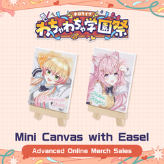 〈Advanced shipping〉hololive wacha-wacha high school festival Mini Canvas with Easel