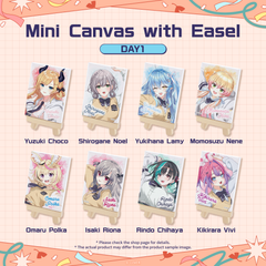 〈Advanced shipping〉hololive wacha-wacha high school festival Mini Canvas with Easel