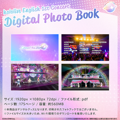 hololive English 1st Concert -Connect the World- Digital Photo Book