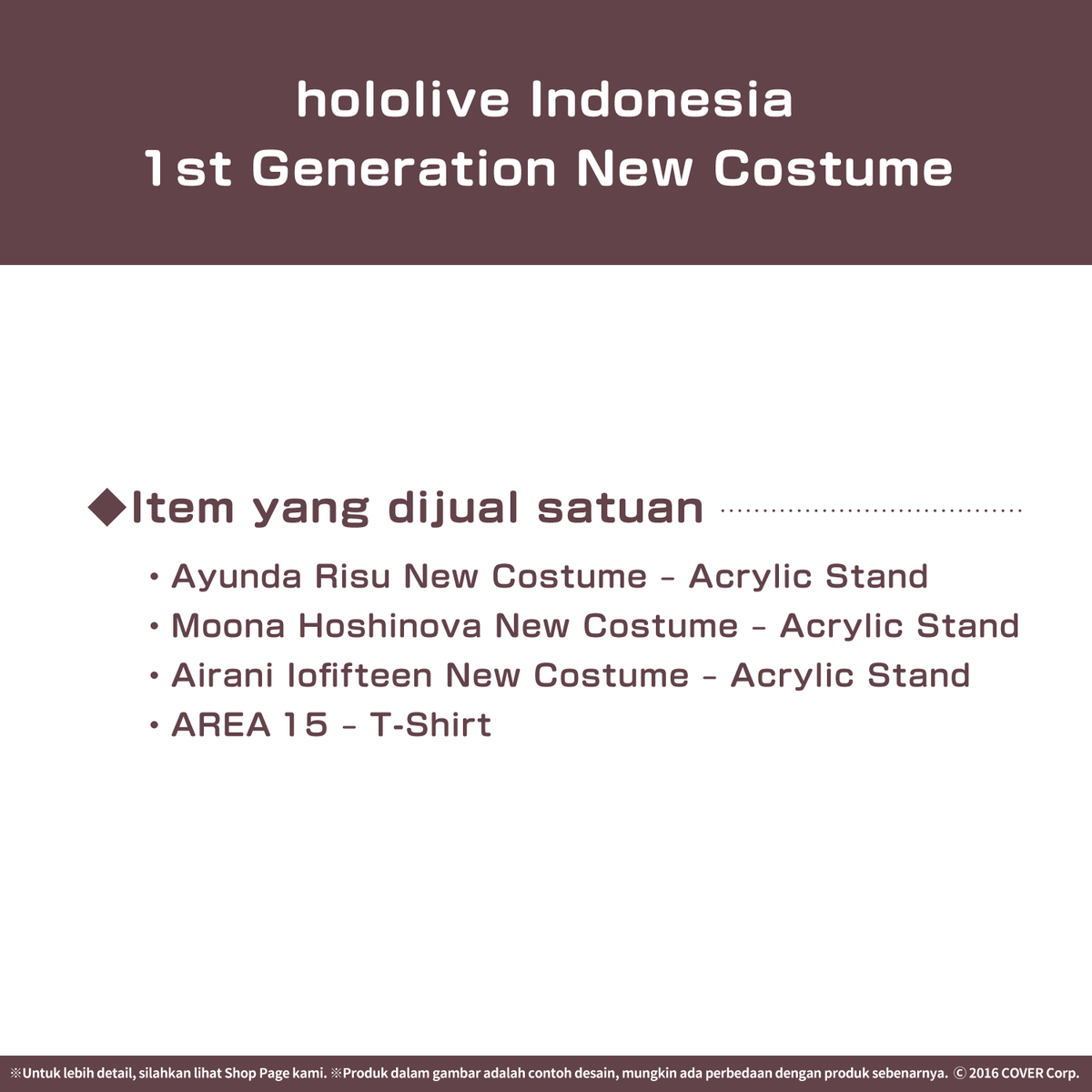 hololive Indonesia 1st Generation New Outfit Celebration