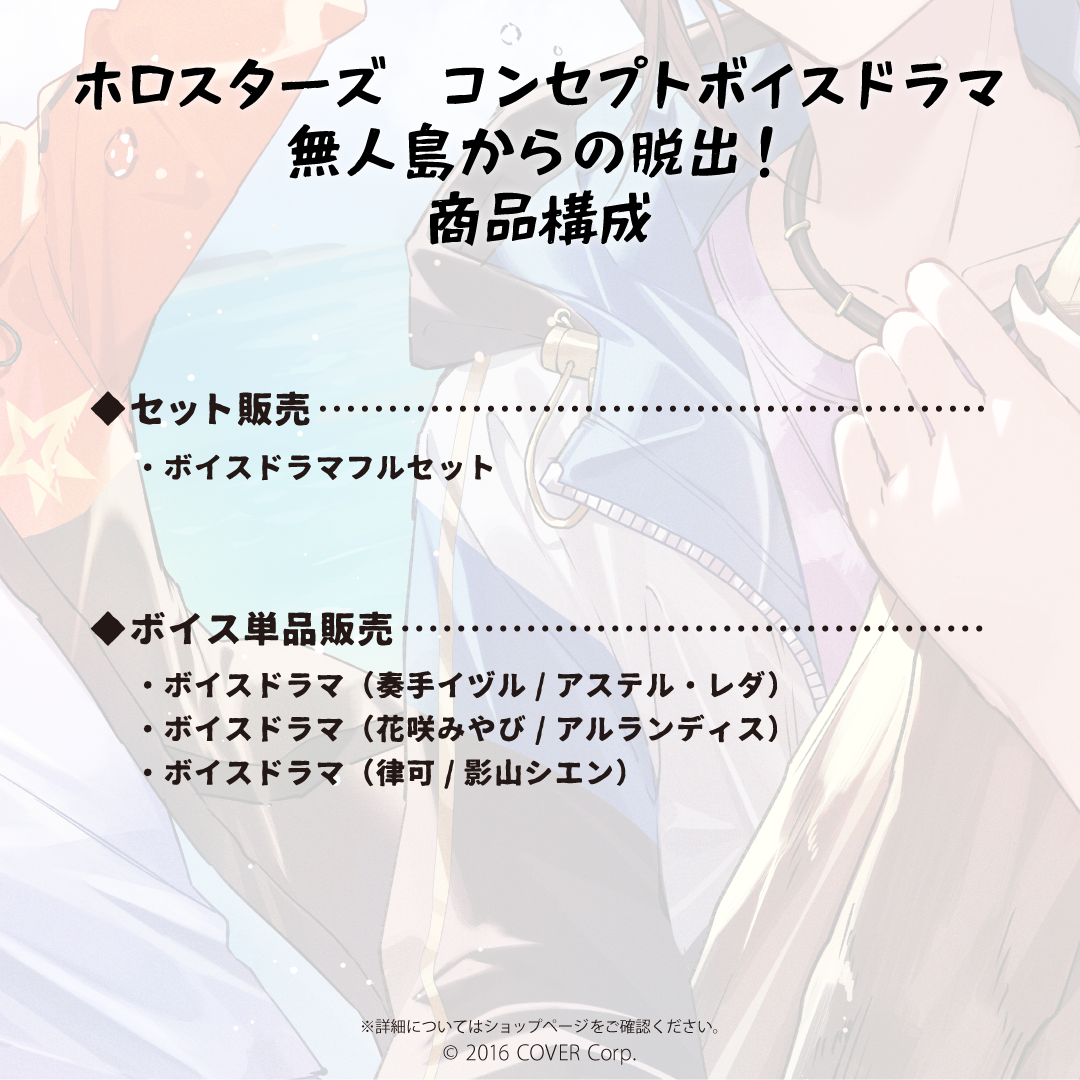 HOLOSTARS Concept Voice Drama “Escape From a Desert Island!”