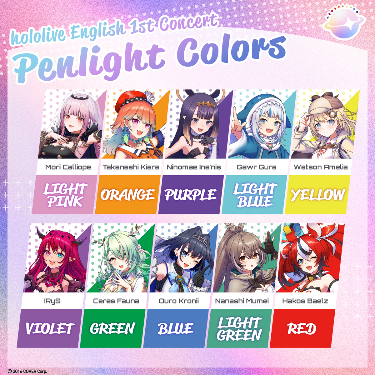 "hololive English 1st Concert -Connect the World-" Concert Merchandise